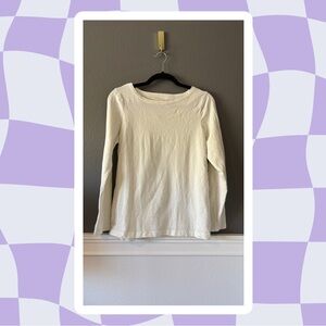 Classic Cream Long Sleeve Top